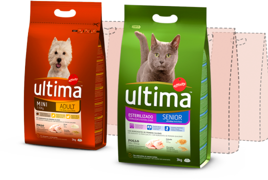 Pet food packaging
